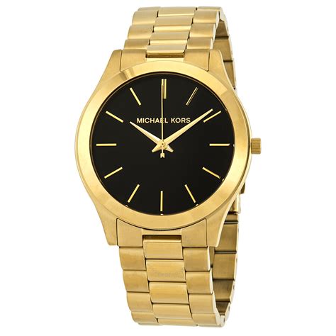 michael kors herrenuhr mk 8621|Michael Kors Slim Runway Black Dial Men's Watch MK8621.